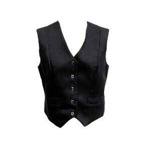 1960s–70s KOLORTRON by Koret of California Navy Blue Trevira Vest